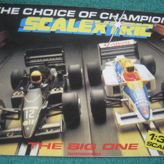 SCALEXTRIC 28TH  EDITION CATALOGUE 1987 good condition with just a few creases on the front cover