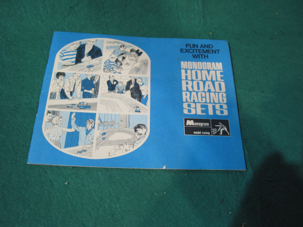 MONOGRAM MODEL RACING PAPER WORK set flyer 1966 -'FUN AND EXCITEMENT ...