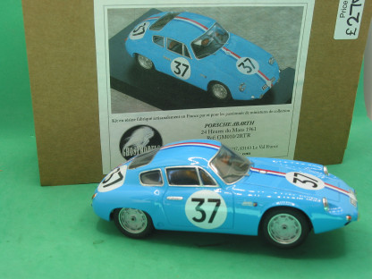 GHOST MODLES PORSCHE ABARTH 24 HR LE MANS 1961 GM010/2RTR BLUE #37 STUNNING HAND BUILT BY 'CHRIS'