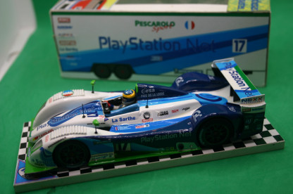 mtr 32 PESCAROLO SPORT BLUE/RED/GREEN #17 'PLAYSTATION'  hand built slot car - Image 4