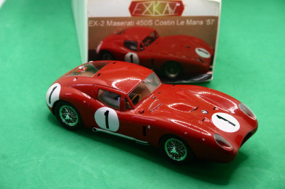 exkaz  EX-2 MASERATI 450S Costin Le Mans 57 #1 the paint finish is not great - but nice model - Image 2