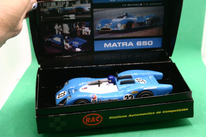RAC REPLICAS AUTOMOVILES DE COMPETICION MATRA 650 LE MANS 1969 JP BELTOISE P COURAGE #33 good quality model - poor box - Image 5