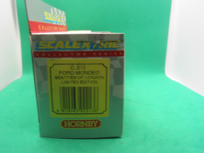 SCALEXTRIC c213 FORD MONDEO BEATTIES OF LONDON LIMITED EDITION MINT BOXED IS SILVER HI TOP COLLECTORS SERIES CARD BOX WITH ITS CERTIFICATE - Image 3