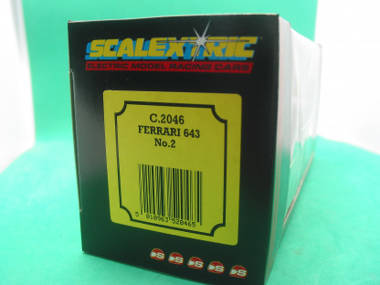 SCALEXTRIC C2046 FERRARI 643 #2     MINT BOXED IN ORIGINAL CRISP BLACK BOX WITH YELLOW  END LABEL  COLLECTORS CONDITION - Image 3