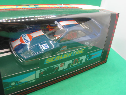 SCALEXTRIC  C589 FERRARI F40 GULF   MINT BOXED IN ORIGINAL CRISP BLACK BOX WITH YELLOW  END LABEL  COLLECTORS CONDITION - Image 4