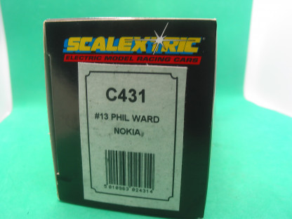 SCALEXTRIC C431 #13 PHIL WARD NOKIA AUSTRALIAN ISSUE   MINT BOXED IN ORIGINAL CRISP BLACK BOX WITH WHITE END LABEL  COLLECTORS CONDITION - Image 3