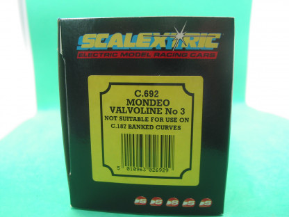 SCALEXTRIC  C692 MONDEO VALVOLINE #3  MINT BOXED IN ORIGINAL CRISP BLACK BOX WITH YELLOW END LABEL  COLLECTORS CONDITION - Image 3