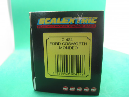 SCALEXTRIC C424 FORD COSWORTH MONDEO #15  MINT BOXED IN ORIGINAL CRISP BLACK BOX WITH YELLOW END LABEL COLLECTORS CONDITION - Image 3