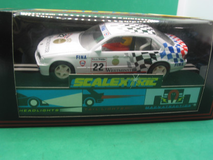 SCALEXTRIC C462 BMW 318i WESTMINSTER #22  MINT BOXED IN ORIGINAL CRISP BLACK BOX WITH YELLOW END LABEL COLLECTORS CONDITION