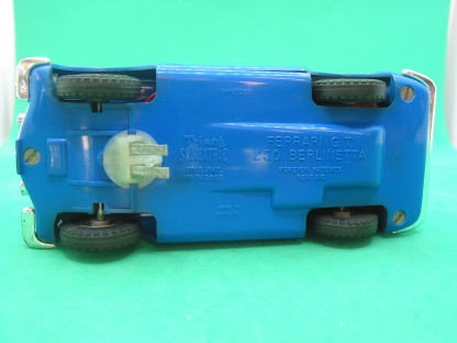 VINTAGE TRIANG SCALEXTRIC C69 FERRARI 250 BERLINETTA  BLUE #16 WORKING LIGHTS REPRO REAR BUMPER  VG+ - Image 4