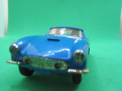 VINTAGE TRIANG SCALEXTRIC C69 FERRARI 250 BERLINETTA  BLUE #16 WORKING LIGHTS REPRO REAR BUMPER  VG+ - Image 3
