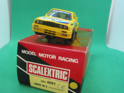 SCALEXTRIC SPANISH 4091 BMW M3 SCHWEPPES MINT CAR BOX HAD NEW CELLOPHANE (Copy) - Image 3
