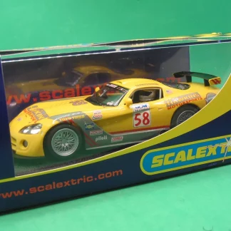 SCALEXTRIC SCALEXTRIC 1/32ND C2795 DODGE VIPER COMPETITION COUPE YELLOW #58 BNIB