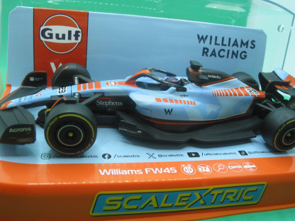 SCALEXTRIC C4559 WILLIAMS FW45 ALEXANDER ALBON 2023 GULF EDITION