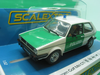 SCALEXTRIC C4572 VOLKSWAGEN GOLF MKl GTI POLIZEI BNIB DPR FLASHING LIGHT - Image 3