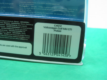 SCALEXTRIC C4572 VOLKSWAGEN GOLF MKl GTI POLIZEI BNIB DPR FLASHING LIGHT - Image 5