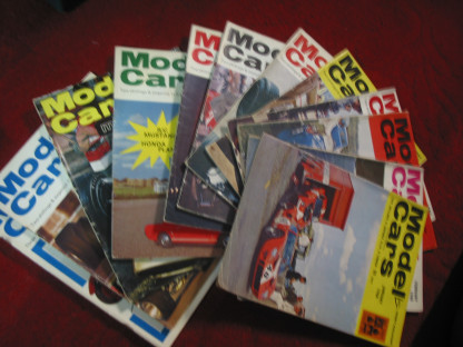 MODEL CARS HOBBY MAGAZINE 1968 (FULL YEAR) 12 ISSUES ALL PRE OWNED AND READ BUT SUCH A GREAT SOURCE OF INFORMATION - GREAT READ WITH SOME GREAT ADVERTS/ARTICLES AND PERIOD FRONT COVERS  - great opportunity