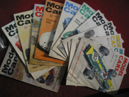 MODEL CARS HOBBY MAGAZINE 1966 (FULL YEAR) 12 ISSUES ALL PRE OWNED AND READ BUT SUCH A GREAT SOURCE OF INFORMATION - GREAT READ WITH SOME GREAT ADVERTS/ARTICLES AND PERIOD FRONT COVERS  - great opportunity