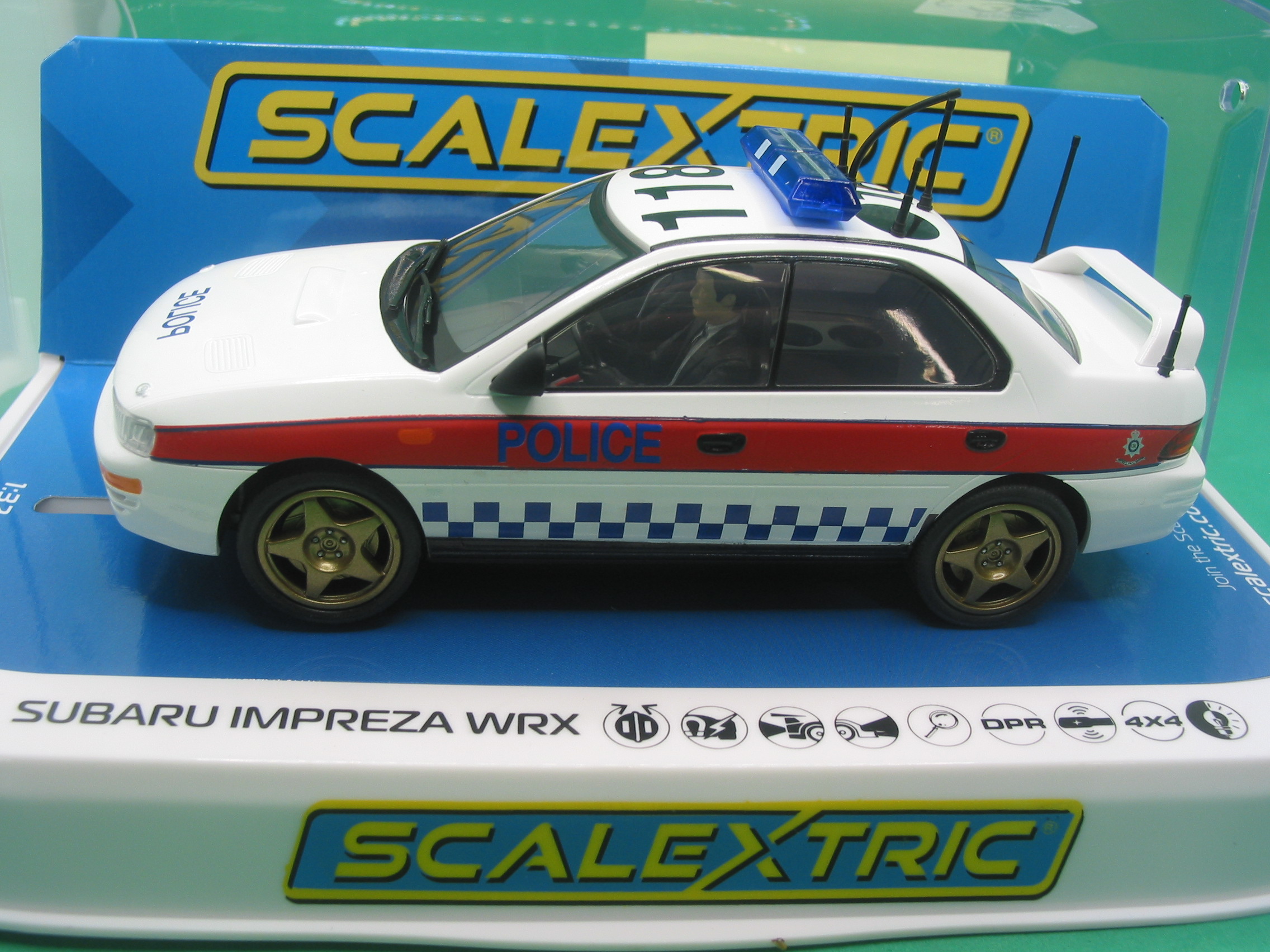 SCALEXTRIC C4429 SUBARU IMPREZA WRX POLICE EDITION BNIB