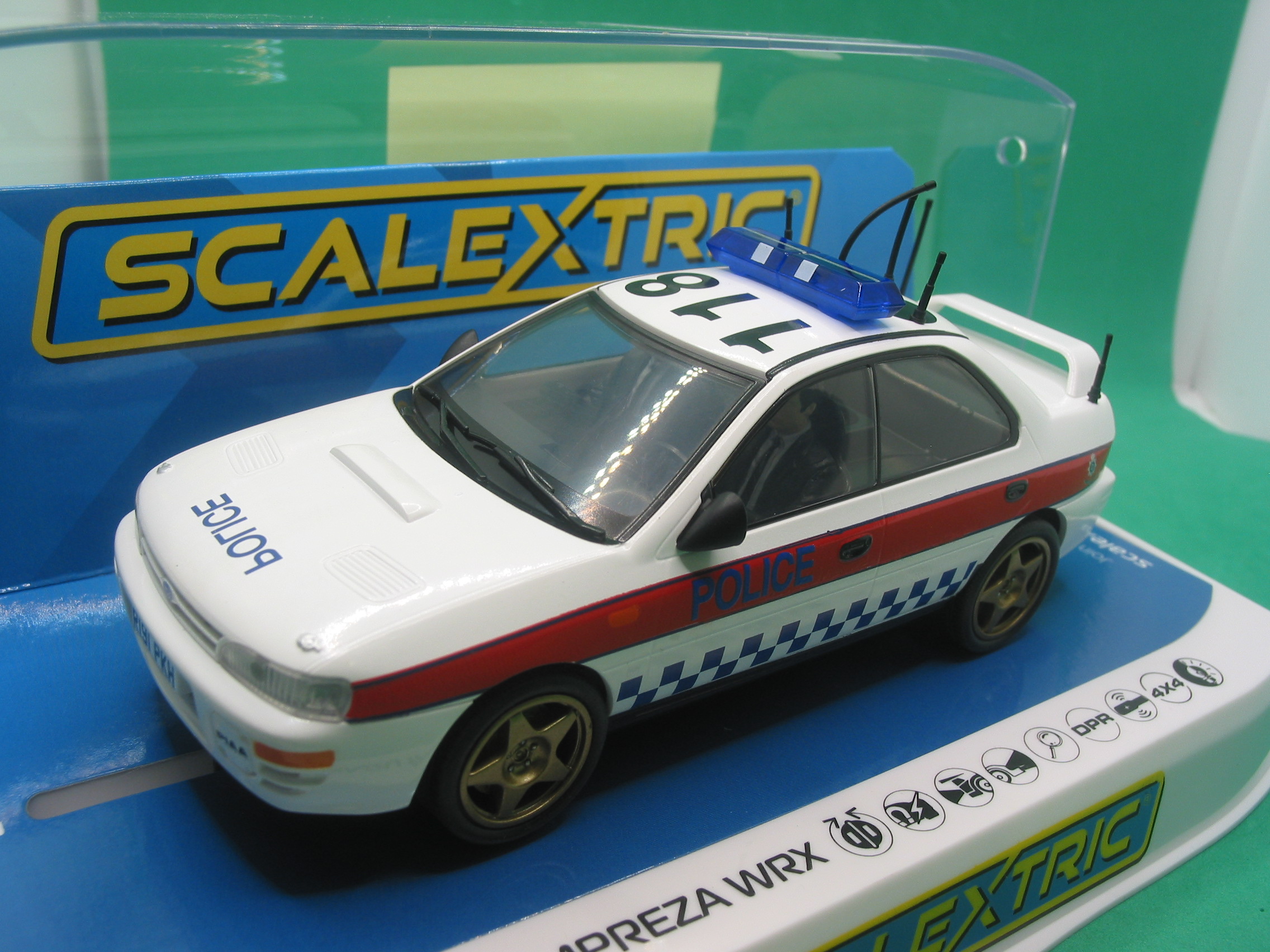 SCALEXTRIC C4429 SUBARU IMPREZA WRX POLICE EDITION BNIB - Image 3