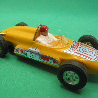VINTAGE TRIANG SCALEXTRIC C80 OFFENHAUSER REAR ENGINE YELLOW REPRO DECALS VERY GOOD UNBOXED