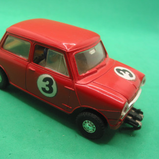 DELETED SCALEXTRIC C76 MINI COOPER FRONT WHEEL DRIVE RED #3 RUNS WELL