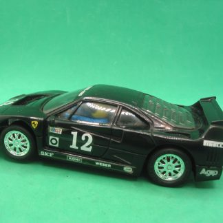 SCX SCALEXTRIC  FERRARI F40 BLACK #1 WORKING LIGHTS  VG+ UNBOXED
