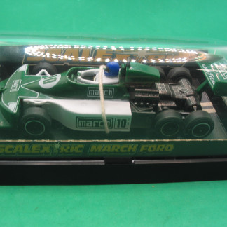 DELETED SCALEXTRIC c131 MARCH FORD GREEN MARCH   VG+B