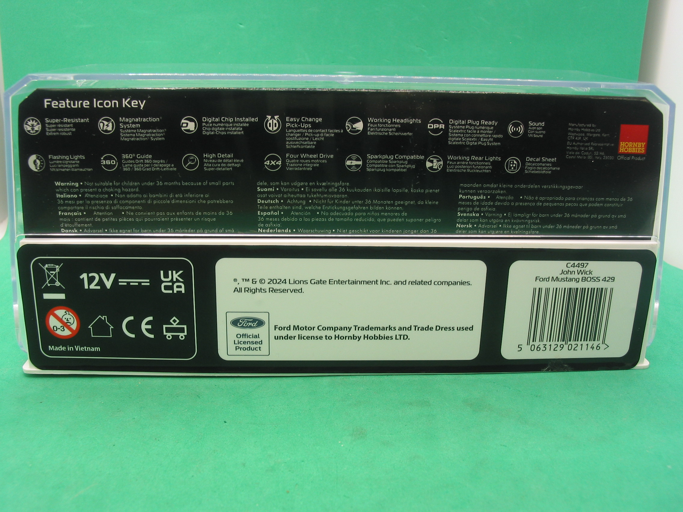 SCALEXTRIC C4497 JOHN WICK FORD MUSTANG BOSS 429  BNIB - Image 5