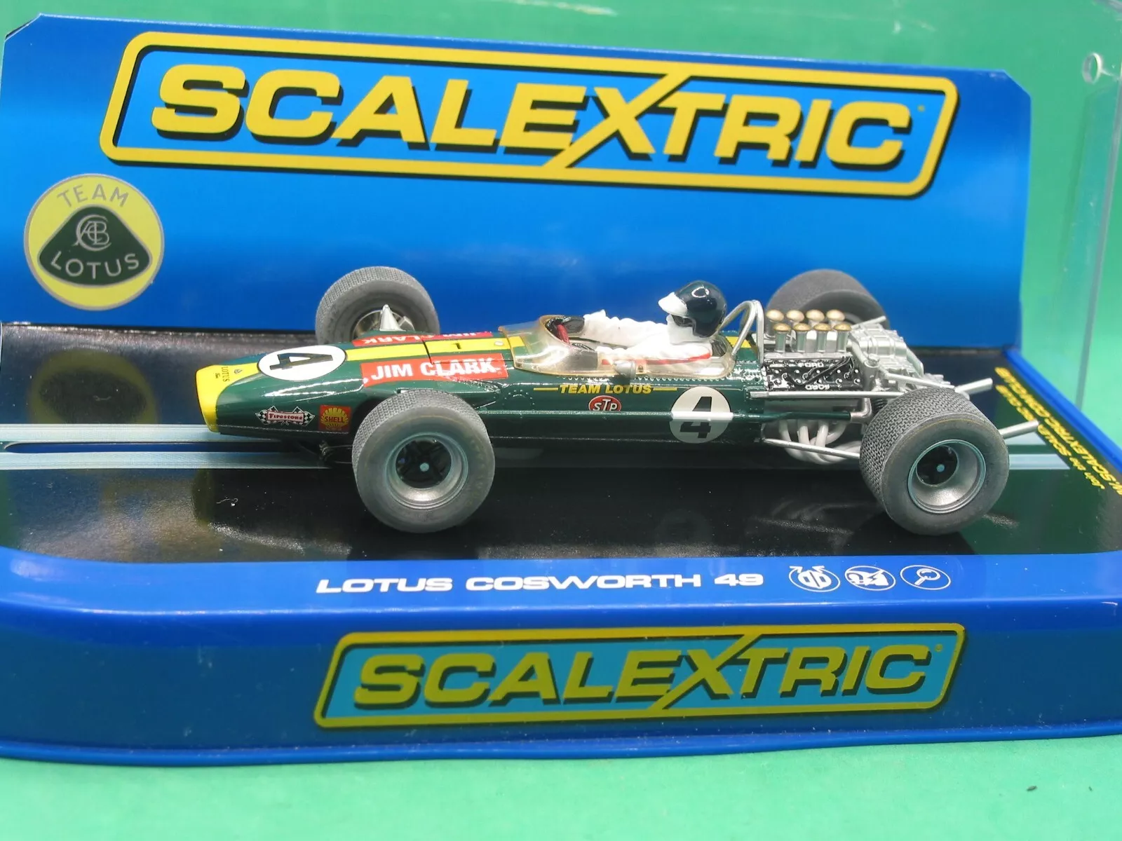 SCALEXTRIC C3206 TEAM LOTUS 49 JIM CLARK 1968 KYALAMI #4 BNIB - Image 5