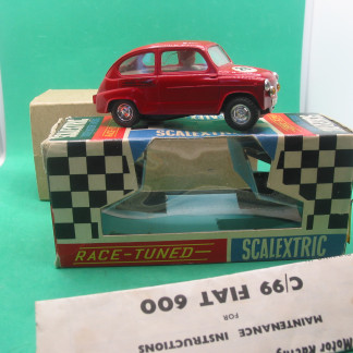SCALEXTRIC C99 FIAT TC 600  RACE TUNED  RED #26 LOVELY CONDITION -  THE BOX HAS HAD SOME REPAIRS