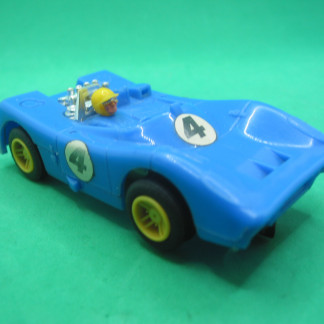 VINTAGE TRIANG SCALEXTRIC  C21 COUGAR BLUE #4  REPRO TYRES VERY GOOD PLUS CONDITION