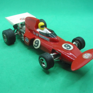 VINTAGE TRIANG SCALEXTRIC C26 MARCH FORD 721 REPRO TYRES #9 RED VERY GOOD PLUS UNBOXED