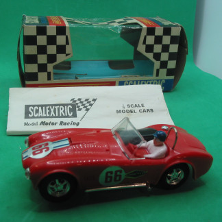 VINTAGE Scalextric C78 AC Cobra Red Rare to Find this type of box in priginal condition, all tabs intact MINT NEW CAR never run box is excellent