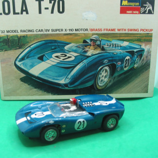 MONOGRAM Lola T70 1/32nd nice original box and instructions vg+