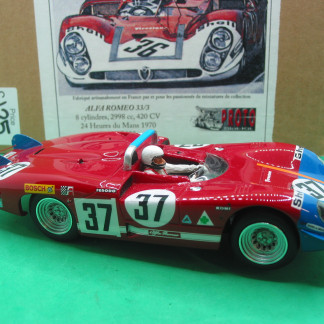 PROTO SLOT KIT  ALFA ROMEO 33/3 LM 1970 #37 STUNNING SLOT CAR