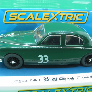 SCALEXTRIC C4506 JAGUAR MKl MIKE HAWTHORN GREEN BNIB DPR
