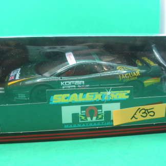 SCALEXTRIC C591 JAGUAR XJ220 PC AUTOMOTIVE  MINT BOXED IN ORIGINAL CRISP BLACK BOX WITH YELLOW END LABEL COLLECTORS CONDITION