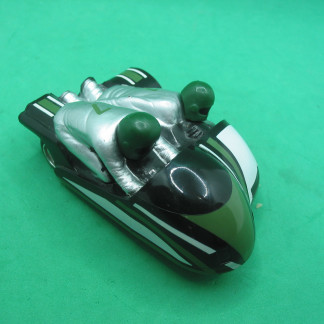SCALEXTRIC C282 MOTORCYCLE AND SIDE CAR GREEN VERY GOOD PLUS CONDITION