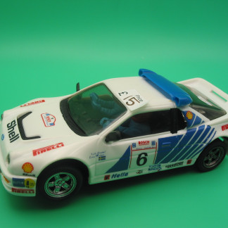 SCALEXTRIC C432 FORD RS200 SHELL REPRO BLACK MIRRORS WORKING LIGHT 4X4 VERY GOOD UNBOXED