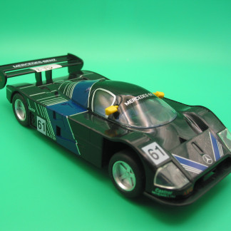 SCALEXTRIC C445 MERCEDES C9 SUABER #61 WORKING LIGHTS  VERY GOOD UNBOXED BARGAIN