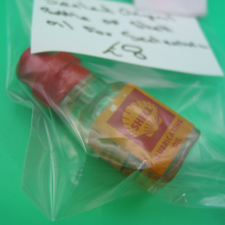 ORIGINAL SCALEXTRIC SPARE -SEALED ORIGINAL BOTTLE OF SHELL OIL FOR SCALEXTRIC (REF5)