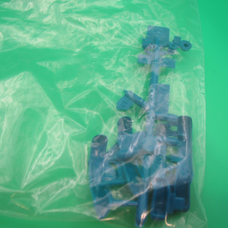 ORIGINAL SCALEXTRIC SPARE - ORIGINAL FACTORY SPRUE OF ALFA ROMEO (P+G) 4 X MUDGUARD WHEEL SPACERS HEADLIGHT BACKS  (REF2)