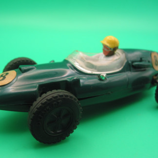 VINTAGE TRIANG SCALEXTRIC C58 COOPER GREEN ROUND PIN GUIDE VERY GOOD CONDITION ORIGINAL ROUNDALS WITH A NICE PATINA  VG+