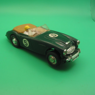 VINTAGE TRIANG SCALEXTRIC C74 AUSTIN HEALEY GREEN NICE CONDITION REPRO REAR BUMPERS UNBOXED VG+