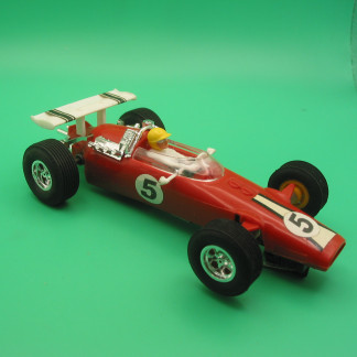 VINTAGE TRIANG SCALEXTRIC C6 PANTHER RED OUTSTANDING CONDITION RARE TO FIND WITH SUCH PERFECT CHROME EXC UNBOXED
