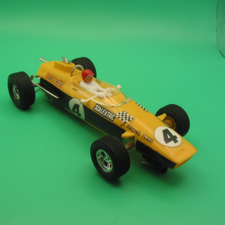 VINTAGE TRIANG SCALEXTRIC C19 TEAM CAR YELLOW RARE TO FIND WITH PERFECT ORIGINAL DECALS VG+