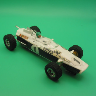 VINTAGE TRIANG SCALEXTRIC C19 TEAM CAR WHITE GOOD ORIGINAL DECALS VG UNBOXED
