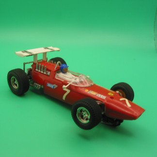 VINTAGE TRIANG SCALEXTRIC C9 FERRARI #7 RED GOOD CONDITION DECALS VG