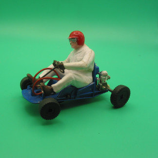 VINTAGE TRIANG SCALEXTRIC K1 GO KART DARK blue original engines with carbs intact vg unboxed